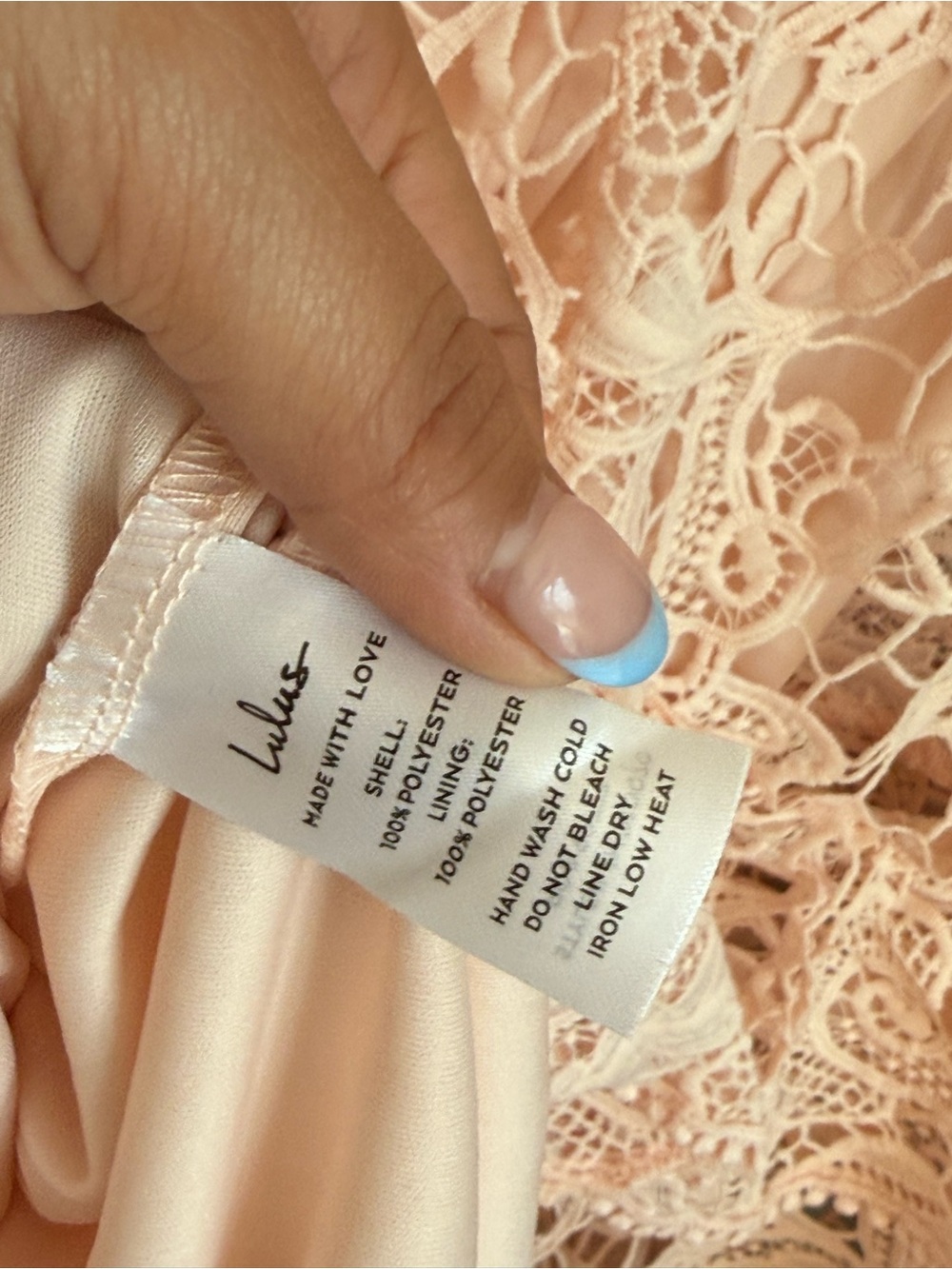 Lulus Blush Pink Lace Mermaid Midi Dress NWT Size Medium - Picture 5 of 7